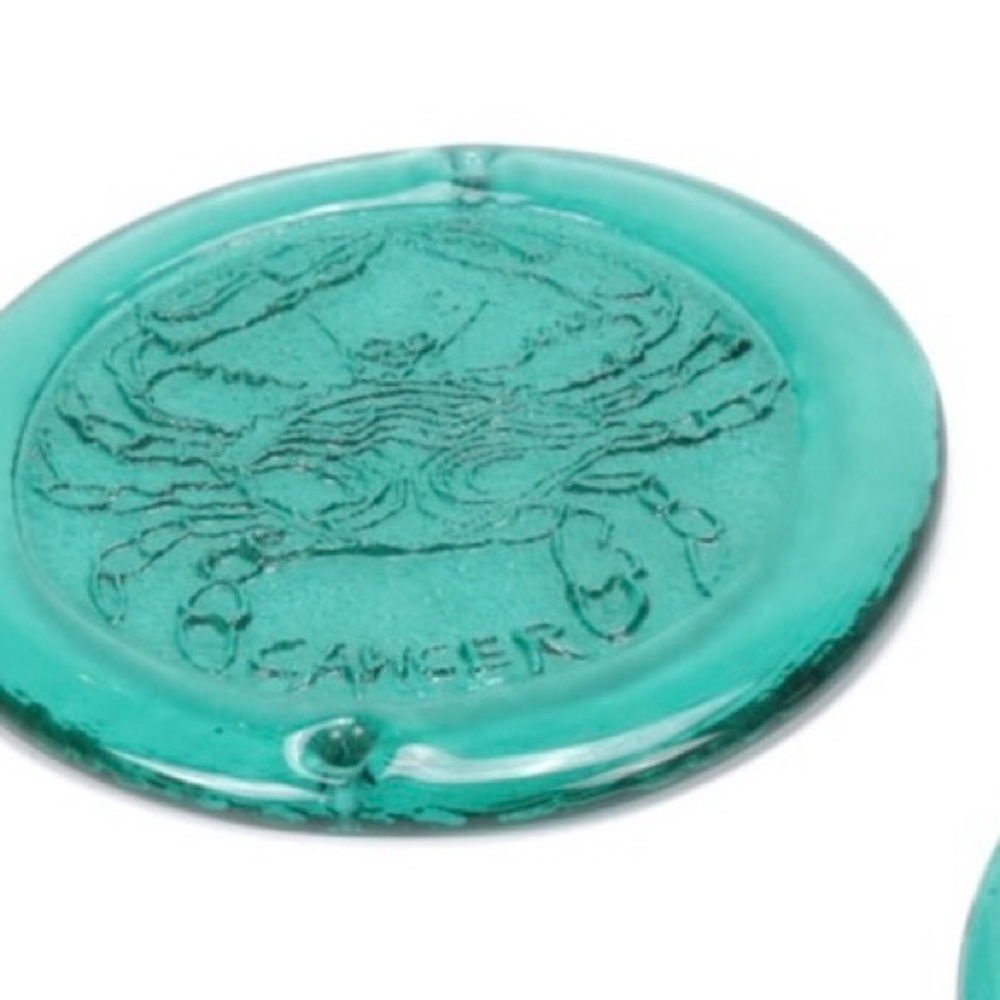 Blenko Zodiac Glass Wall Plaque, Cancer, 20th C.